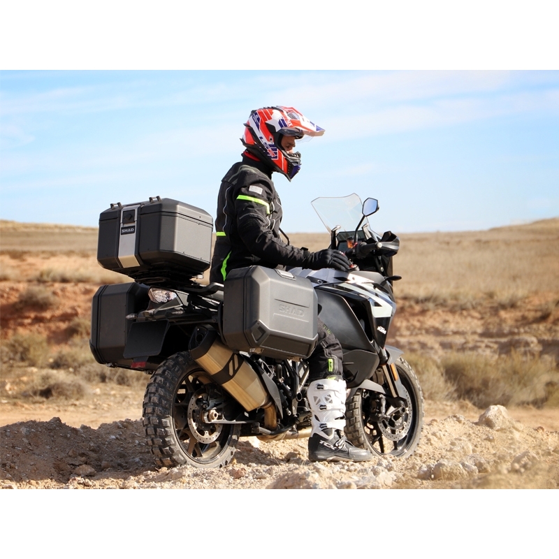 Alumīnija augšējais apvalks motociklam SHAD Terra TR48 BLACK EDITION - II. kvalitāte