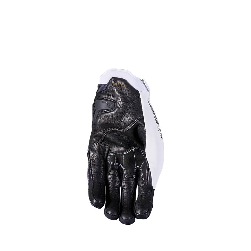 Motocikla cimdi FIVE Stunt Evo2 fibre melns un balts