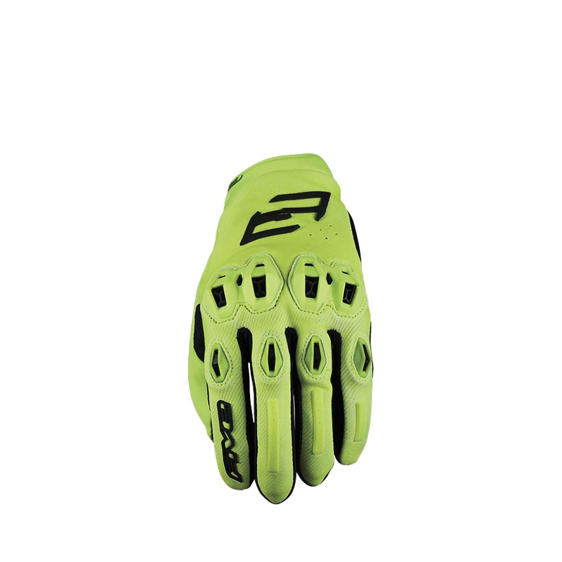 Motocikla cimdi FIVE Stunt Evo2 fluo yellow