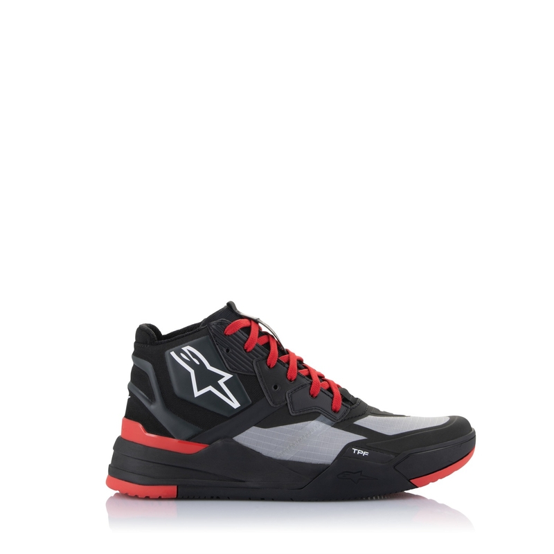 Alpinestars Speedflight melni-sarkani-balti motocikla zābaki