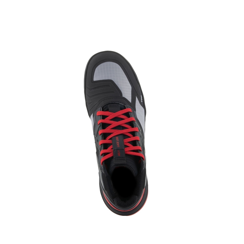 Alpinestars Speedflight melni-sarkani-balti motocikla zābaki
