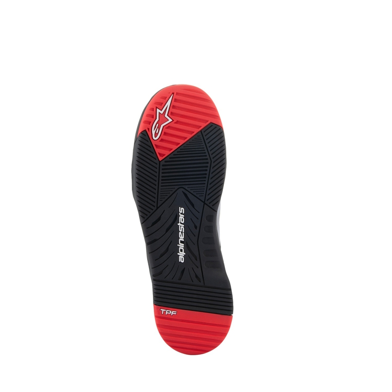 Alpinestars Speedflight melni-sarkani-balti motocikla zābaki