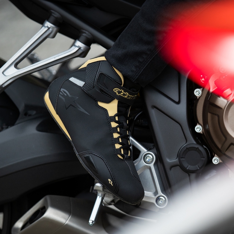 Alpinestars Stella Sector Black-Champagne Sieviešu motociklu zābaki