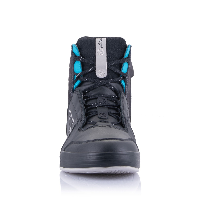 Alpinestars Stella Chrome Drystar sieviešu melni, pelēki, zili motociklu zābaki