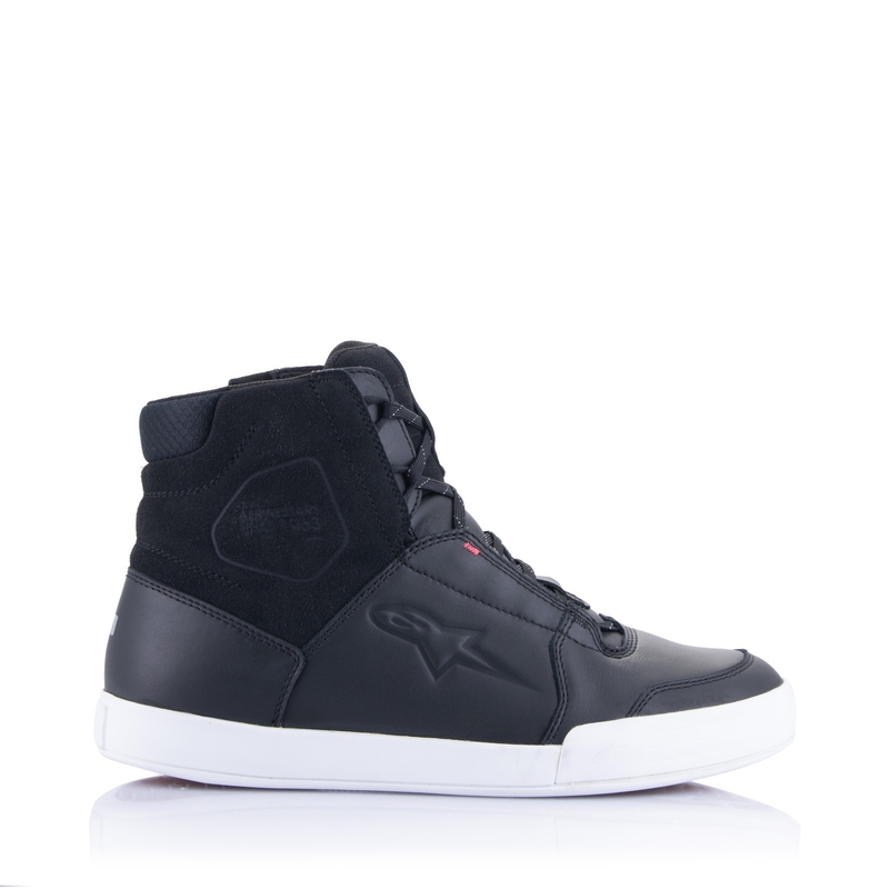 Alpinestars Sieviešu Stella Chrome Drystar melni, balti un rozā motociklu zābaki sievietēm