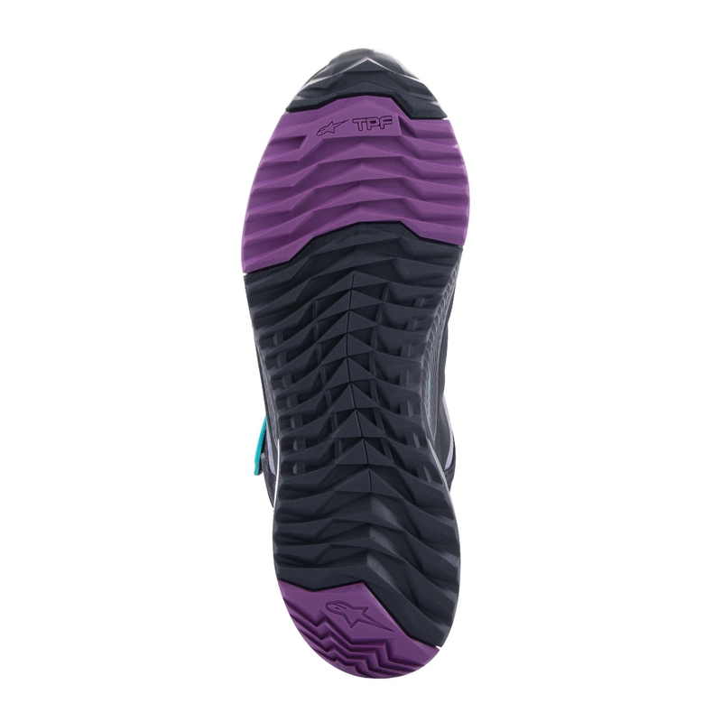 Alpinestars Sieviešu Stella CR-X Drystar Black-Gray-Violet-Turquoise Motociklu zābaki