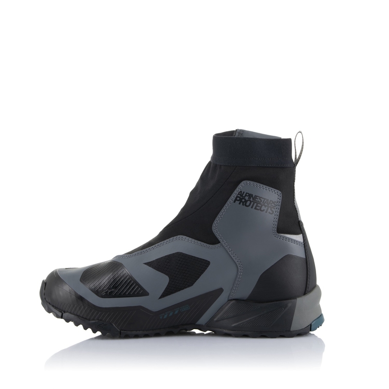 Alpinestars CR-8 Gore-Tex Black-Grey-Blue Motocikla zābaki