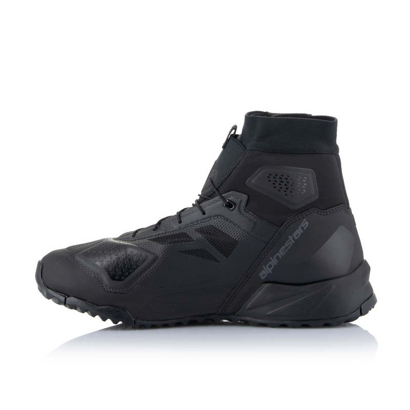 Alpinestars CR-1 melni un tumši pelēki motocikla zābaki