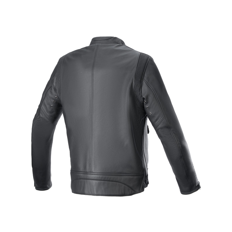 Alpinestars Dyno Black-Red-Beige ādas motocikla jaka