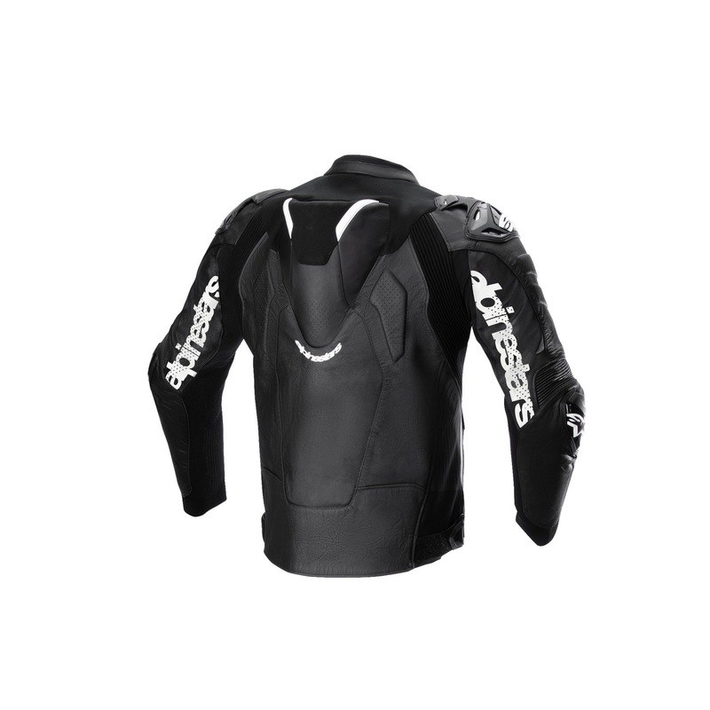 Alpinestars Atem 5 melnā un baltā ādas motocikla jaka