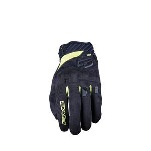 Motocikla cimdi FIVE RS3 EVO melns-fluo dzeltens
