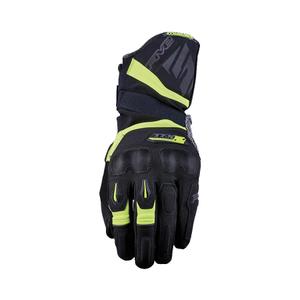 Motocikla cimdi FIVE TFX2 WP melns-fluo dzeltens