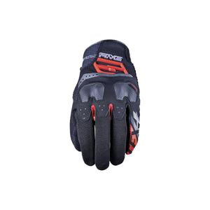 Motocikla cimdi FIVE TFX4 melni-sarkani