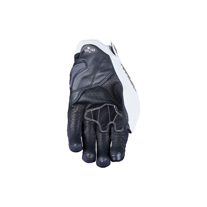 Sieviešu FIVE Stunt EVO 2 Airflow melnbalti motocikla cimdi