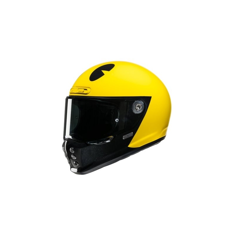 Integrēta motocikla ķivere HJC V10 Pac-man Bandai Namco dzeltena