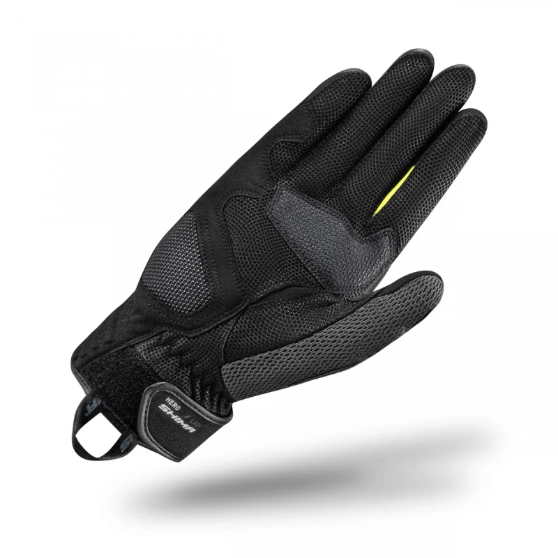 Sieviešu motocikla cimdi Shima Hero black-fluo yellow