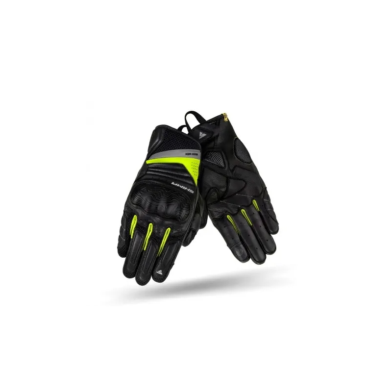 Motocikla cimdi Shima Rush black-fluo yellow
