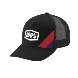 100% Cornestone X-Fit Trucker cepure melna