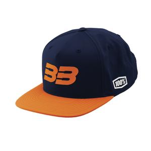 Cepure 100% BB33 Snapback blue-orange