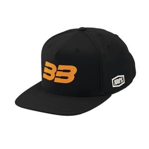Cepure 100% BB33 Snapback black-orange
