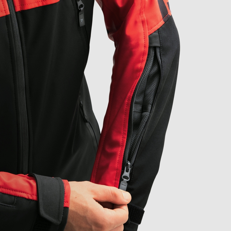 Rebelhorn Slash melni sarkana softshell motocikla jaka