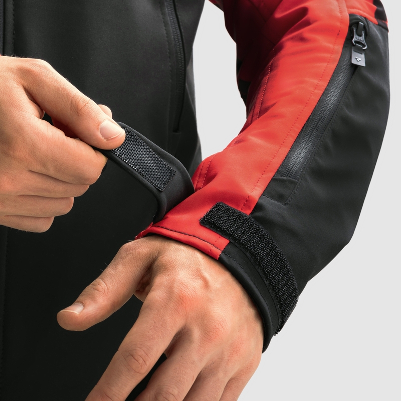 Rebelhorn Slash melni sarkana softshell motocikla jaka