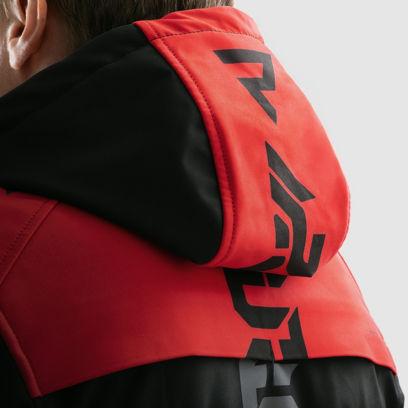 Rebelhorn Slash melni sarkana softshell motocikla jaka