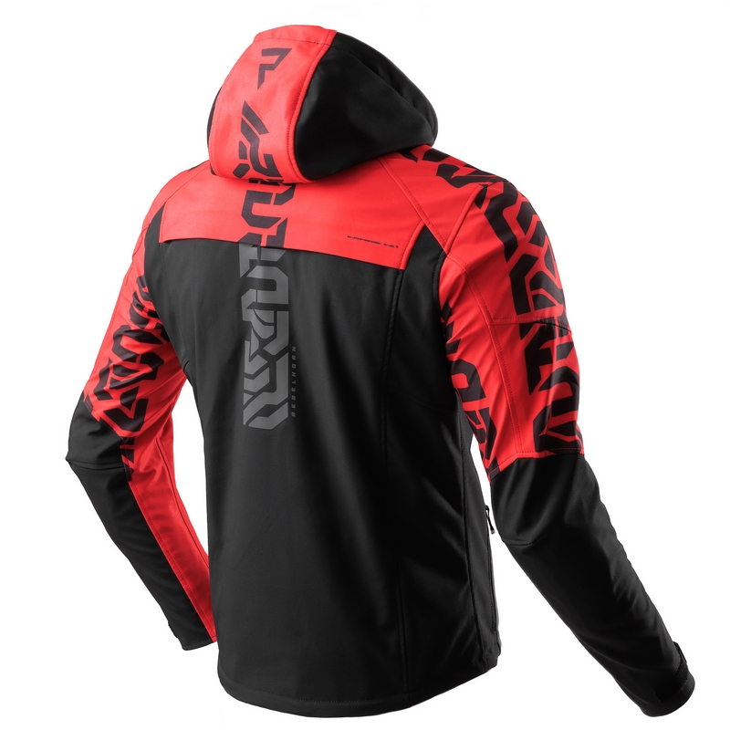 Rebelhorn Slash melni sarkana softshell motocikla jaka