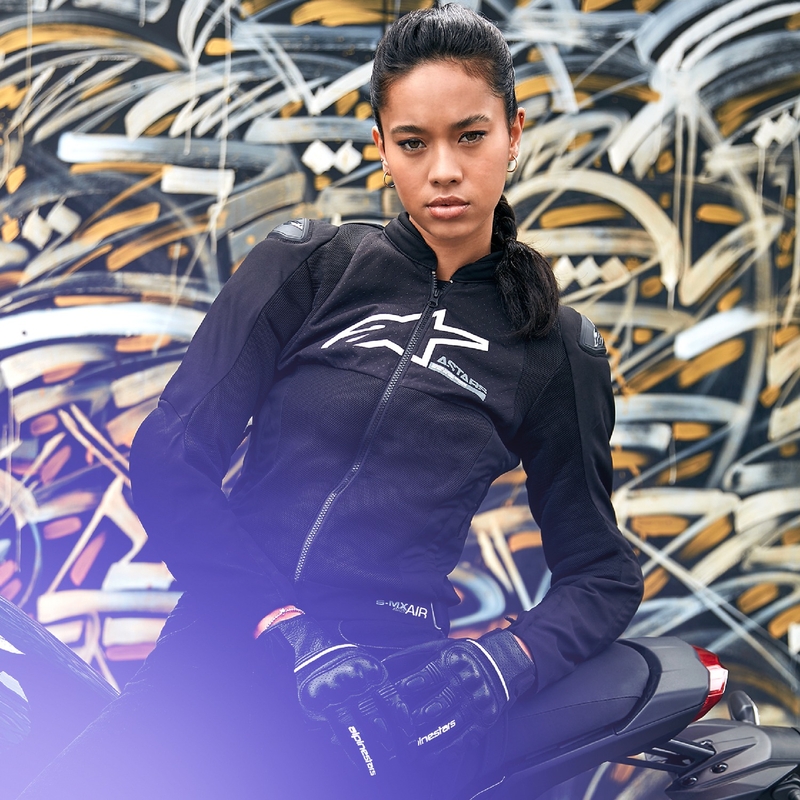Alpinestars Stella SMX Air sieviešu motocikla jaka Black