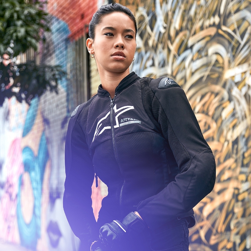 Alpinestars Stella SMX Air sieviešu motocikla jaka Black
