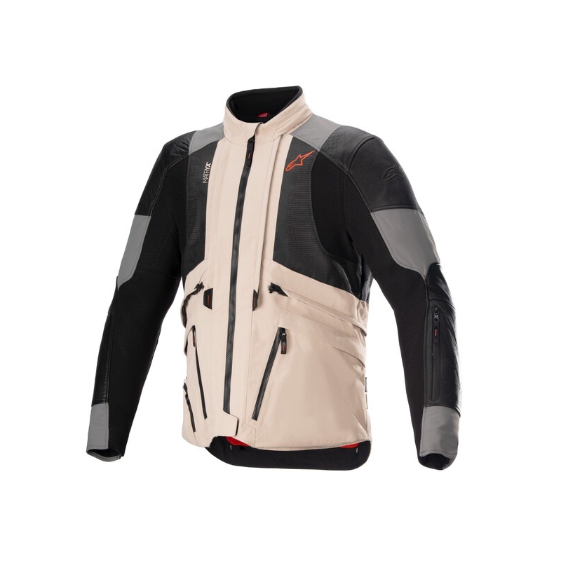 Alpinestars AMT-10R Drystar XF motocikla jaka smilšaini melnā-rozā krāsā