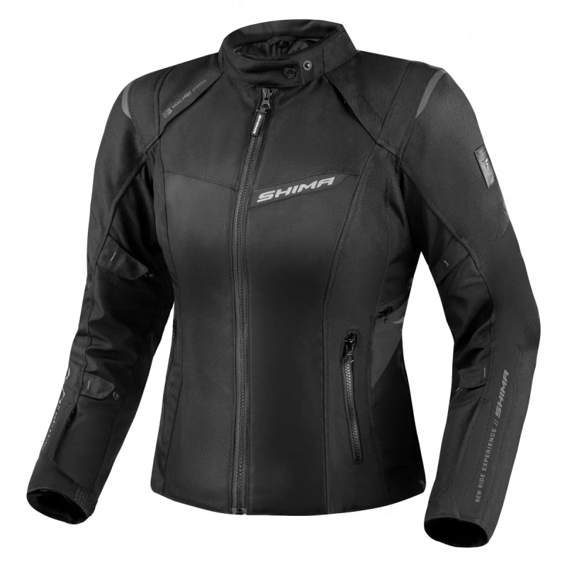 Shima Rush 2.0 Sieviešu motocikla jaka Black