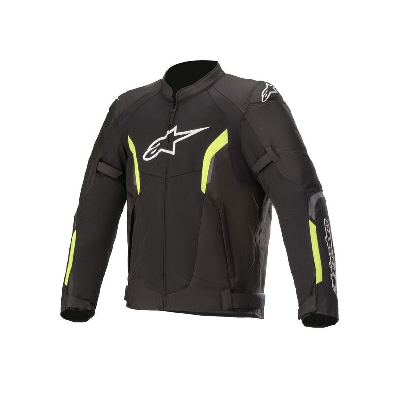 Alpinestars AST Air Tech-Air 5 saderīga melna-fluo dzeltena motocikla jaka