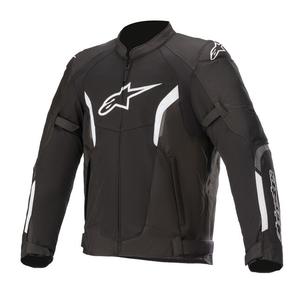 Motocikla jaka Alpinestars AST Air Tech-Air 5 saderīga melnā un baltā krāsā