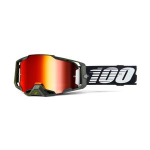 Motokrosa brilles 100% - ASV ARMEGA Soledad red plexi