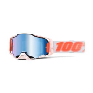 Motokrosa brilles 100% - ASV ARMEGA Tubular blue plexi