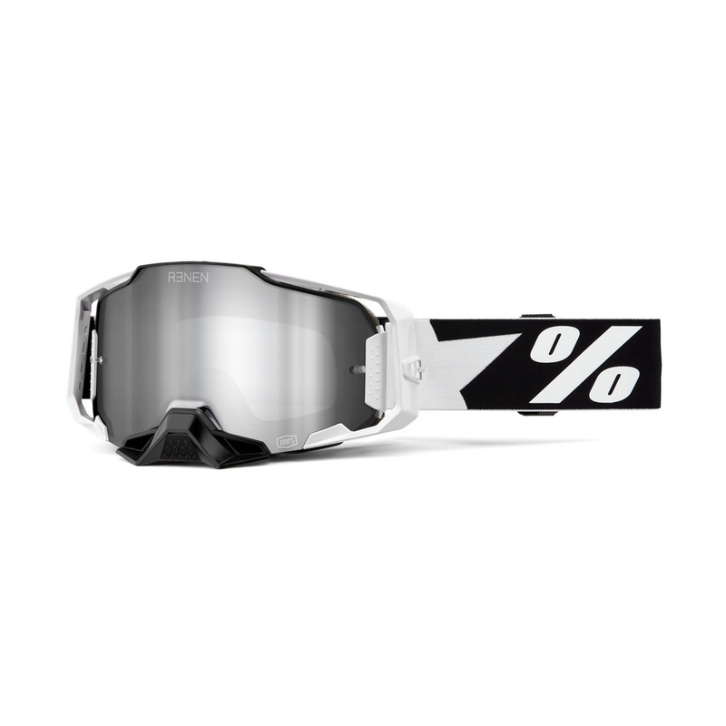 Motokrosa brilles 100% - ASV ARMEGA Renen silver plexi
