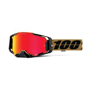 Motokrosa brilles 100% - USA ARMEGA GLORY - Hyper red pleksi