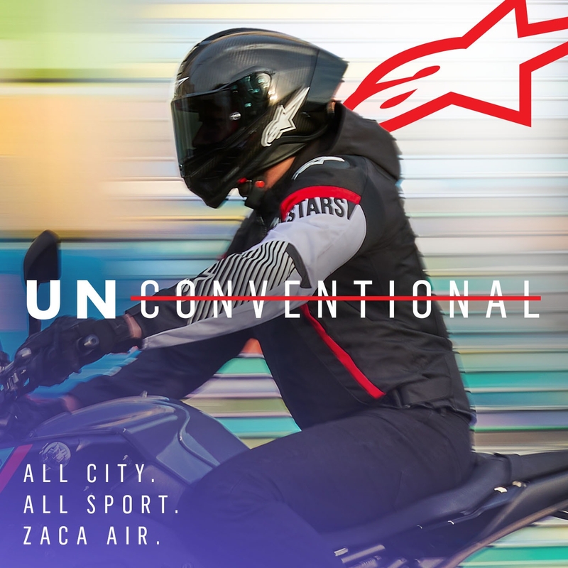 Alpinestars Zaca Air ūdensnecaurlaidīga motocikla jaka Black-White-Fluo Red