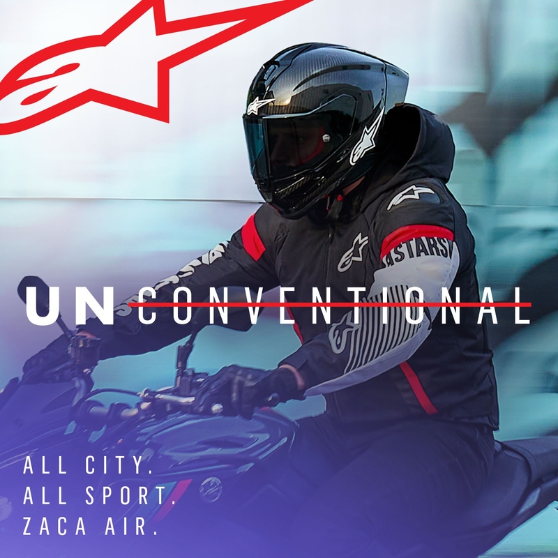 Alpinestars Zaca Air ūdensnecaurlaidīga motocikla jaka Black-White-Fluo Red