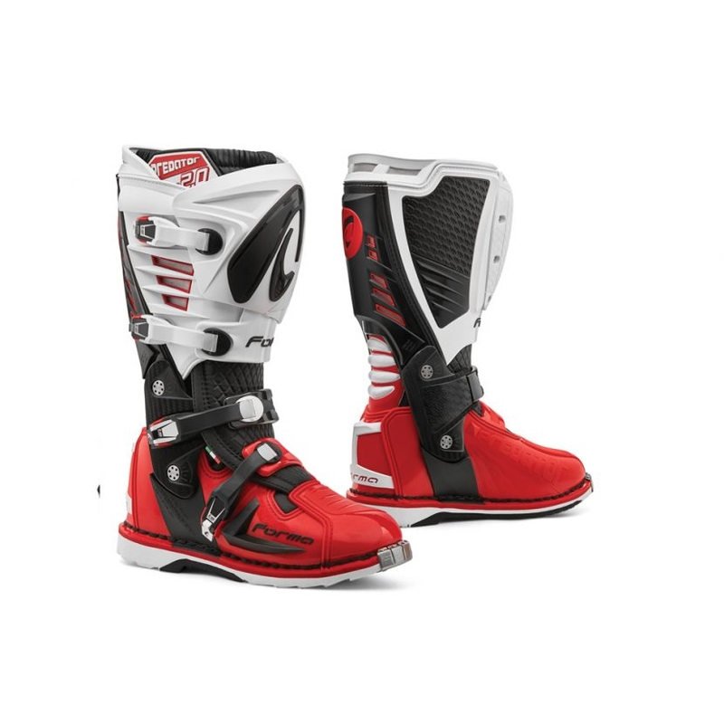 Boty na motorku Forma Predator 2.0 černo-bílo-červené