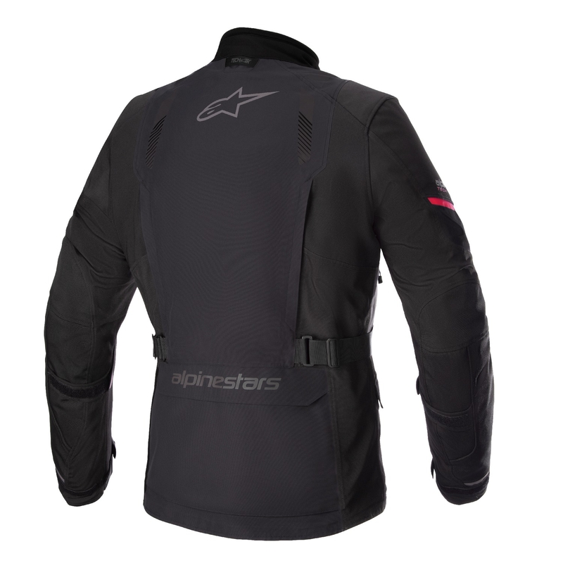 Alpinestars Monteira Drystar XF melnā un sarkanā motocikla jaka