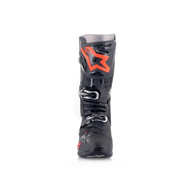 Alpinestars Tech 10 black-fluo red-grey motocikla zābaki