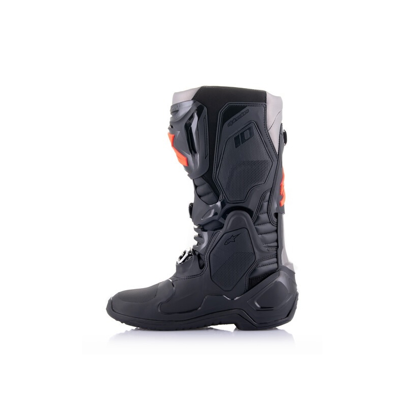 Alpinestars Tech 10 black-fluo red-grey motocikla zābaki