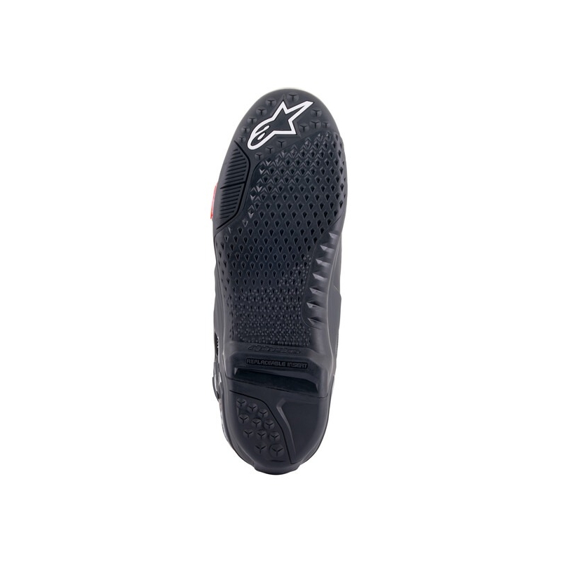 Alpinestars Tech 10 black-fluo red-grey motocikla zābaki