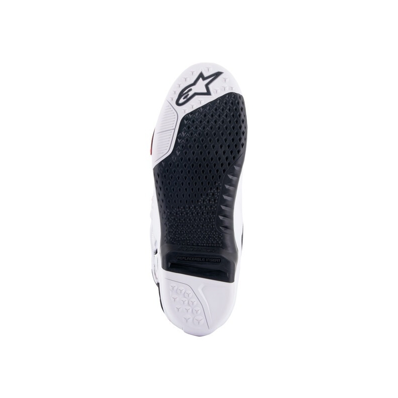 Alpinestars Tech 10 oranži-dzelteni-violeti-balti-melni motocikla zābaki
