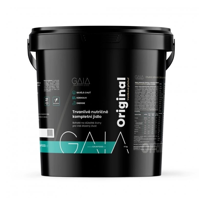 Šķīstošā pārtika GAIA Original 4 kg vaniļas