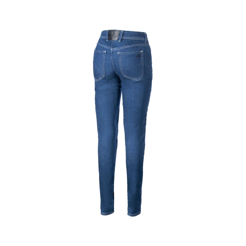 Alpinestars Daisy 3 Denim Sieviešu motocikla džinsi mazgāti zili