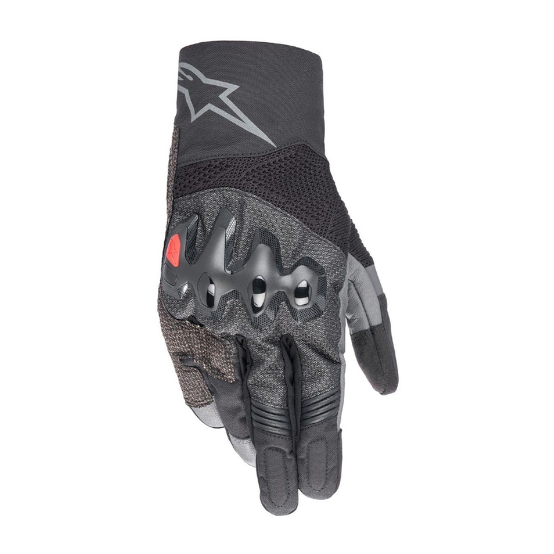 Alpinestars AMT-10 AIR HDRY melni-tumši pelēki motocikla cimdi