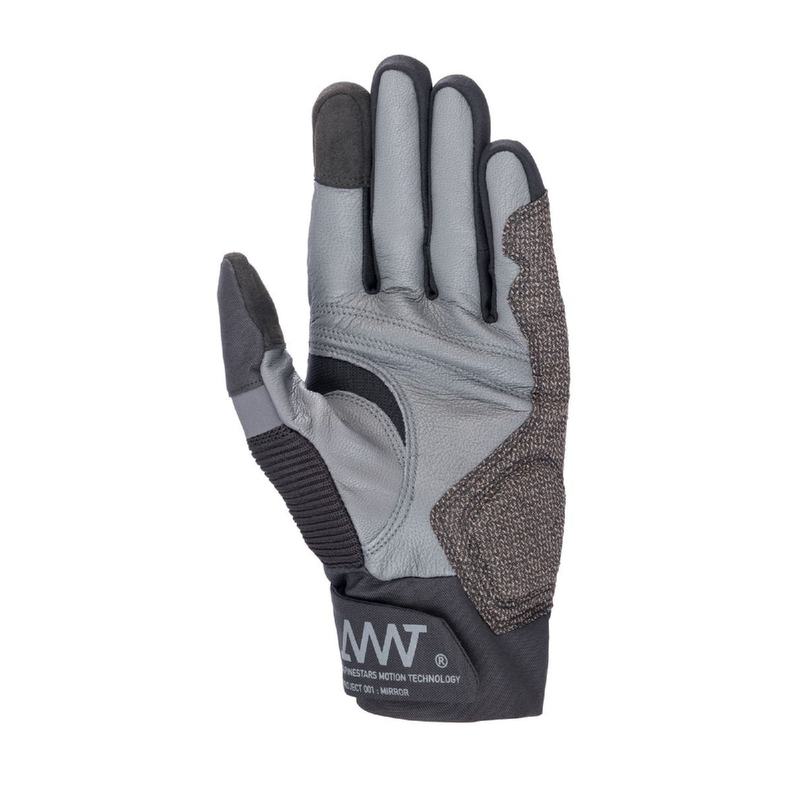 Alpinestars AMT-10 AIR HDRY melni-tumši pelēki motocikla cimdi